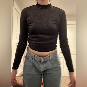 Sparkly black long sleeve